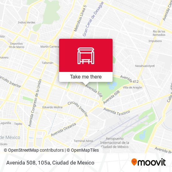 Avenida 508, 105a map