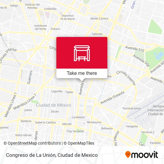 Congreso de La Unión map