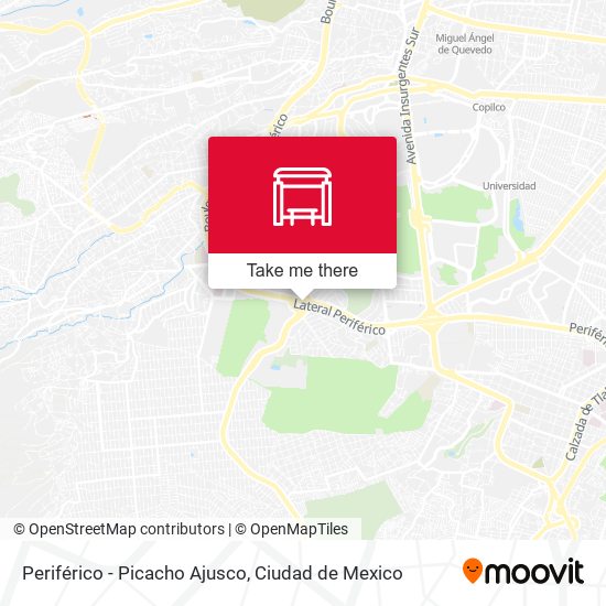 Mapa de Periférico - Picacho Ajusco