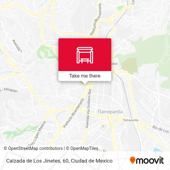 Calzada de Los Jinetes, 60 map