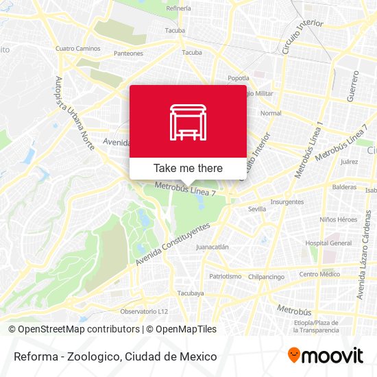 Mapa de Reforma - Zoologico