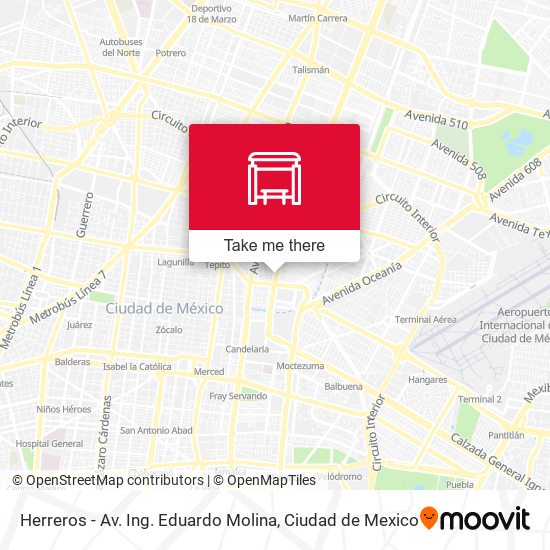 Mapa de Herreros - Av. Ing. Eduardo Molina