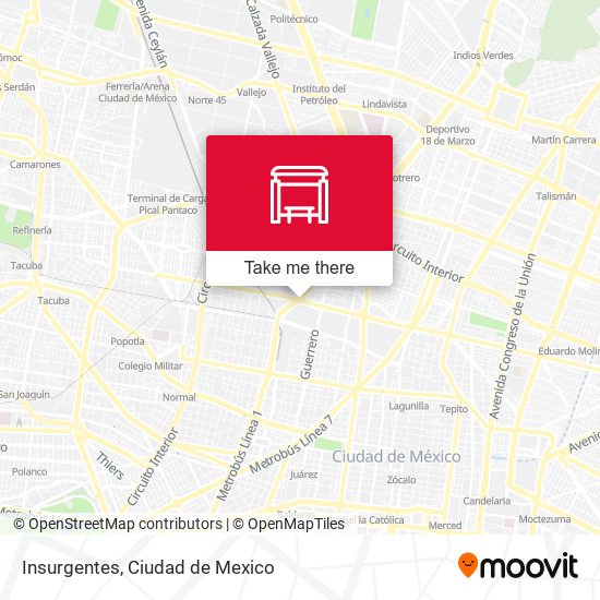 Insurgentes map