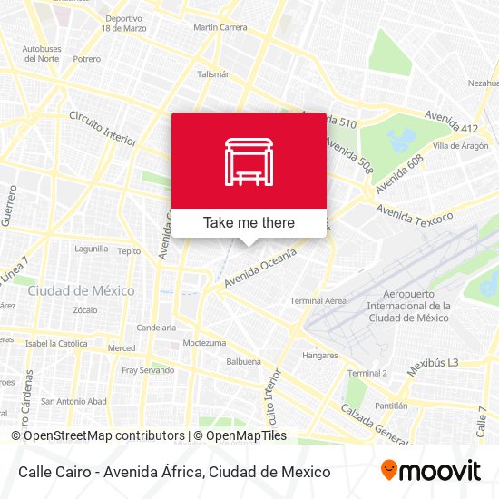 Mapa de Calle Cairo  -  Avenida África