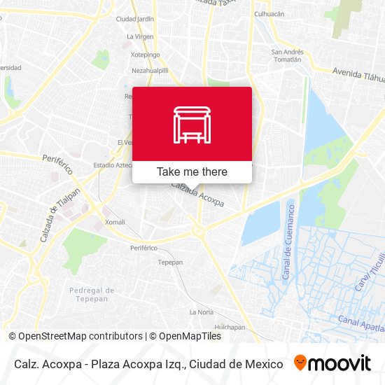 Calz. Acoxpa - Plaza Acoxpa Izq. map