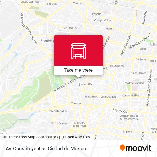 Mapa de Av. Constituyentes