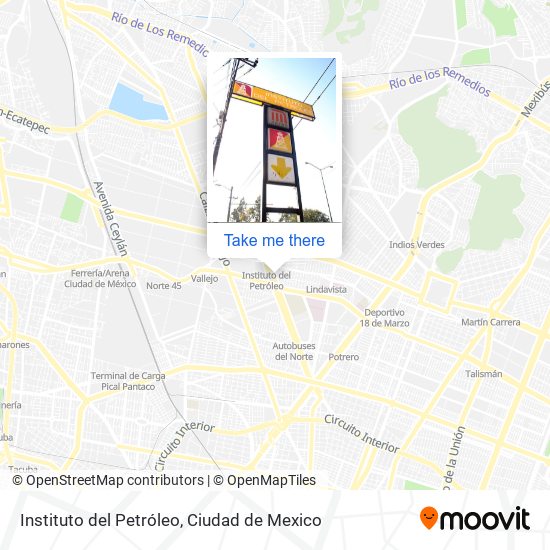 Instituto del Petróleo map