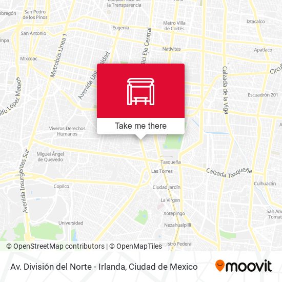 Av. División del Norte - Irlanda map