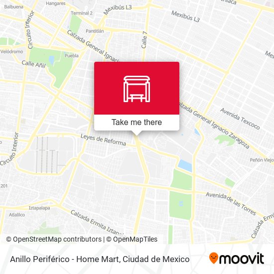 Anillo Periférico - Home Mart map