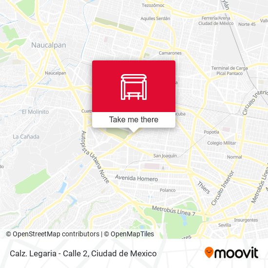 Mapa de Calz. Legaria - Calle 2
