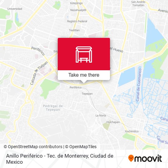 Anillo Periférico - Tec. de Monterrey map