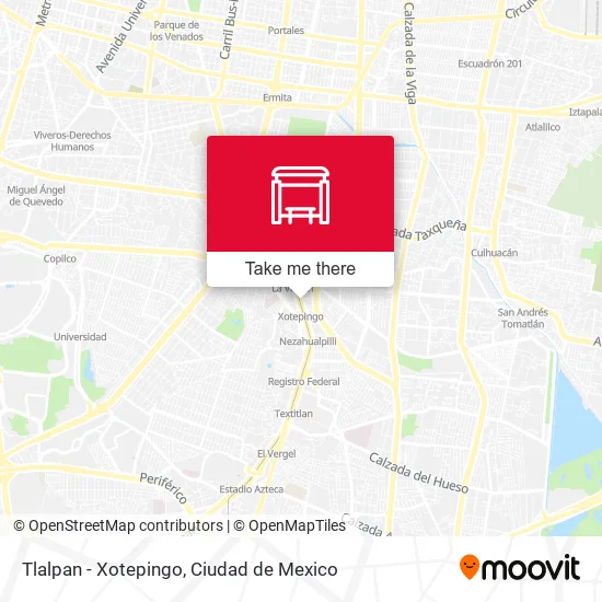 Mapa de Tlalpan - Xotepingo