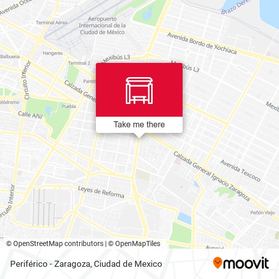 Periférico - Zaragoza map