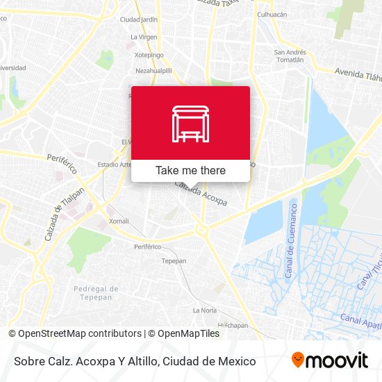 Sobre Calz. Acoxpa Y Altillo map