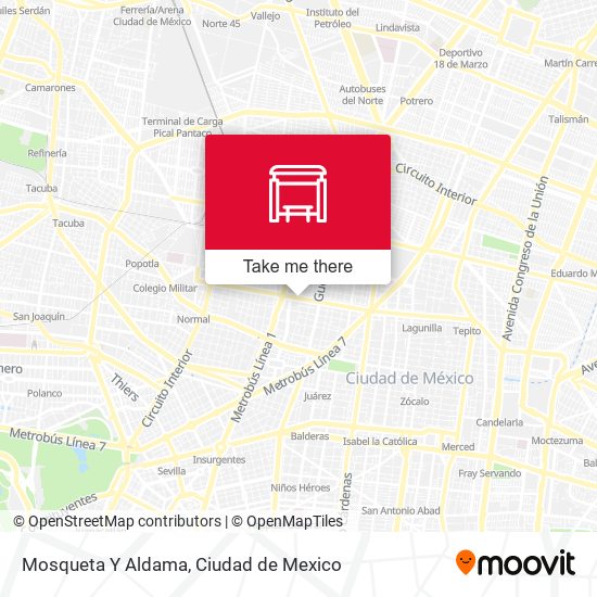 Mapa de Mosqueta Y Aldama