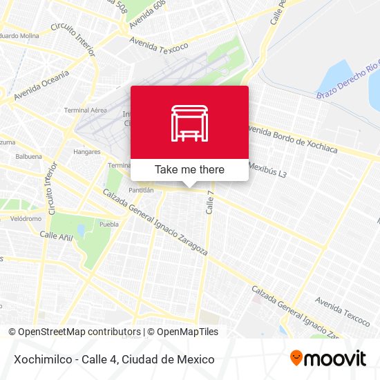 Mapa de Xochimilco - Calle 4