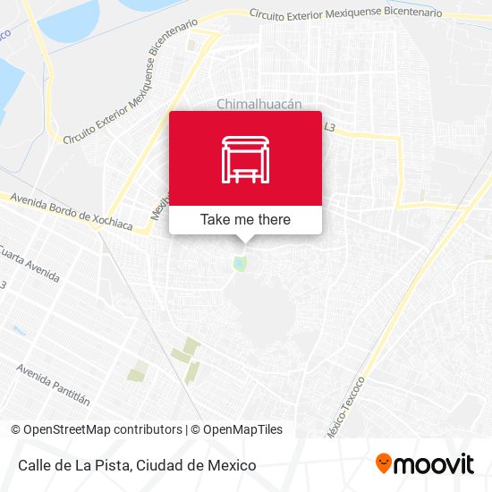 Mapa de Calle de La Pista