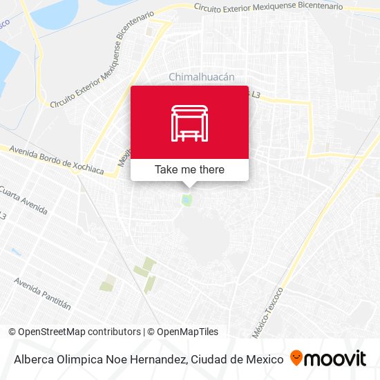 Alberca Olimpica Noe Hernandez map
