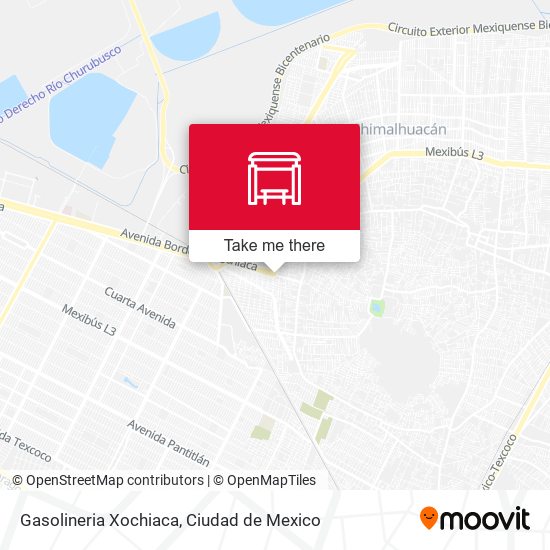 Mapa de Gasolineria Xochiaca
