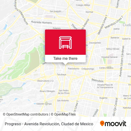 Progreso - Avenida Revolución map