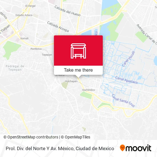 Prol. Div. del Norte Y Av. México map