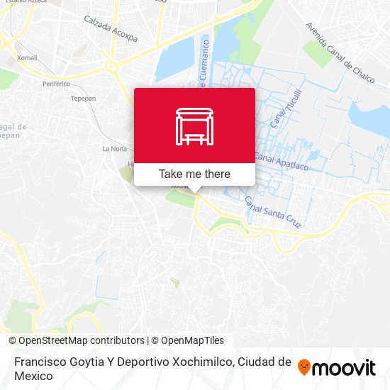 Francisco Goytia Y Deportivo Xochimilco map