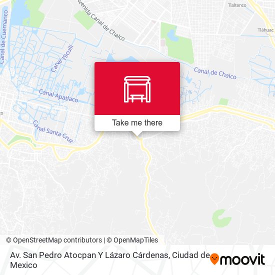 Mapa de Av. San Pedro Atocpan Y Lázaro Cárdenas