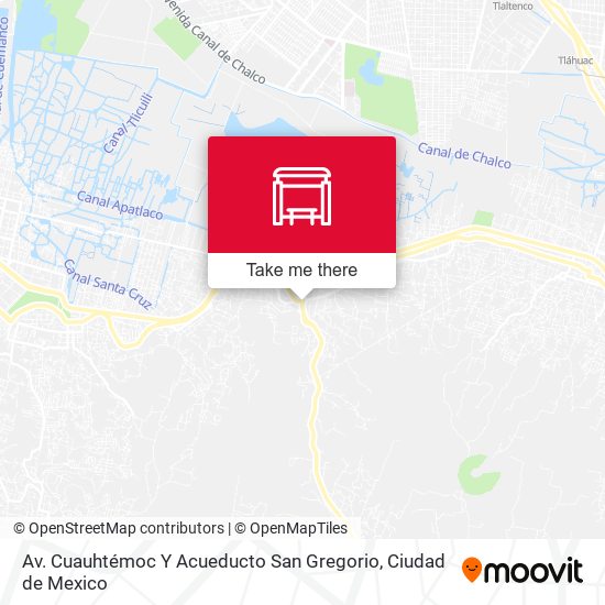Av. Cuauhtémoc Y Acueducto San Gregorio map
