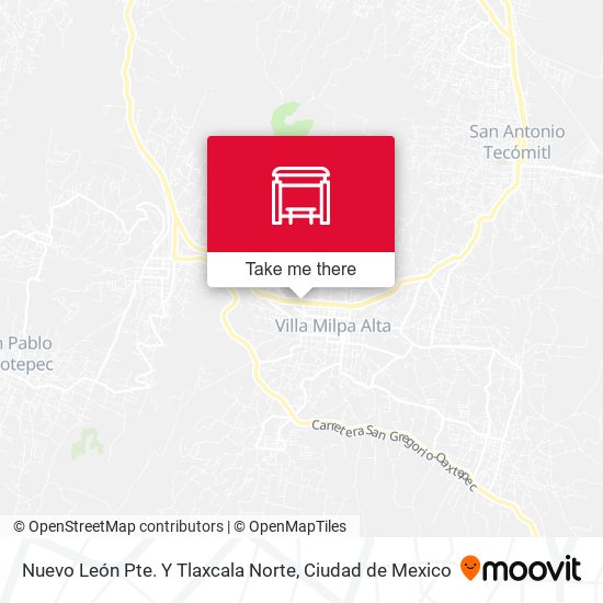 Nuevo León Pte. Y Tlaxcala Norte map