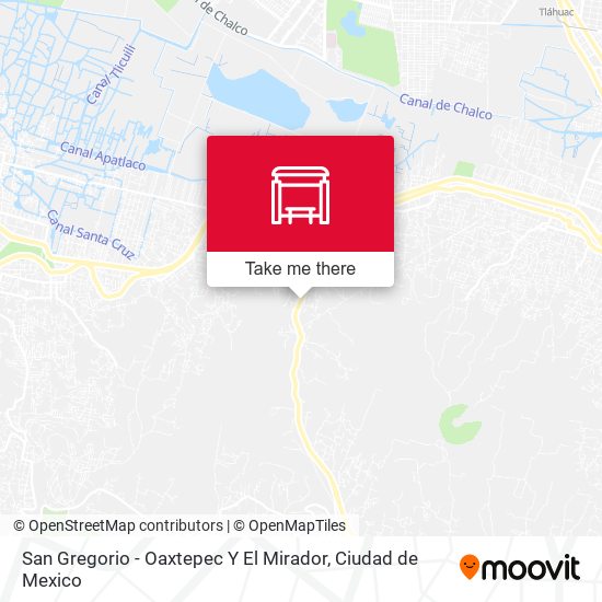 San Gregorio - Oaxtepec Y El Mirador map