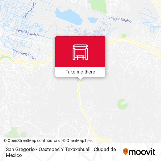 San Gregorio - Oaxtepec Y Texaxahualli map