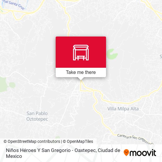 Mapa de Niños Héroes Y San Gregorio - Oaxtepec