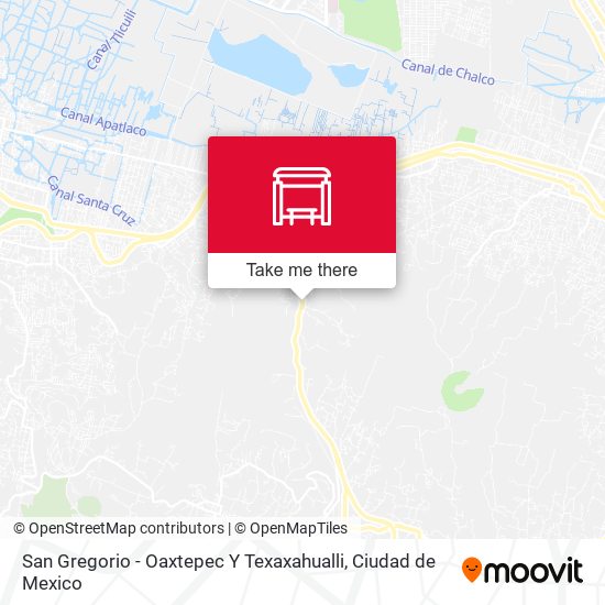 Mapa de San Gregorio - Oaxtepec Y Texaxahualli