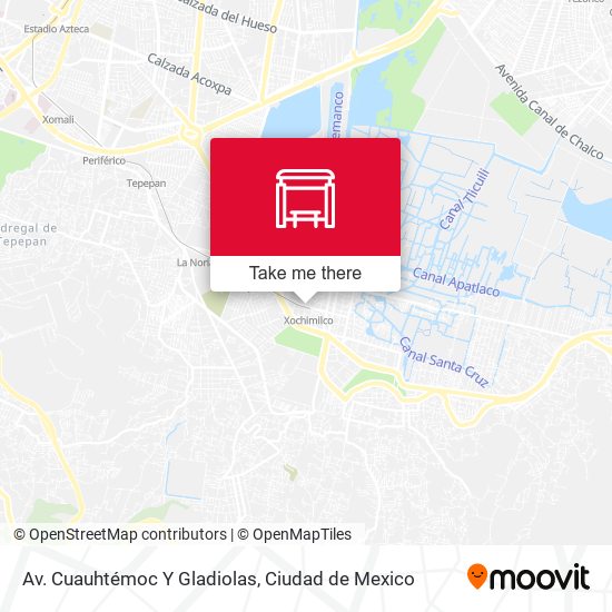 Av. Cuauhtémoc Y Gladiolas map
