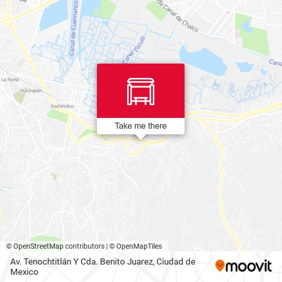Av. Tenochtitlán Y Cda. Benito Juarez map