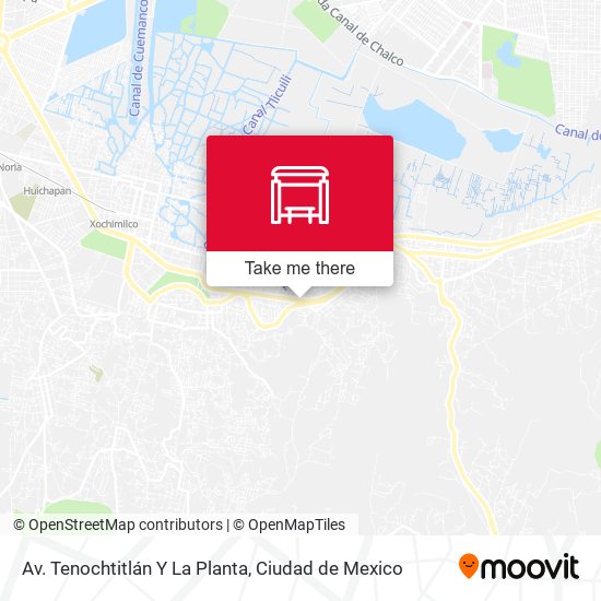 Av. Tenochtitlán Y La Planta map