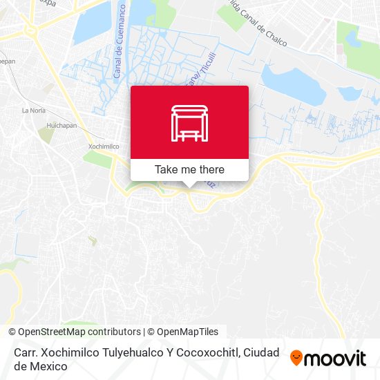 Carr. Xochimilco Tulyehualco Y Cocoxochitl map