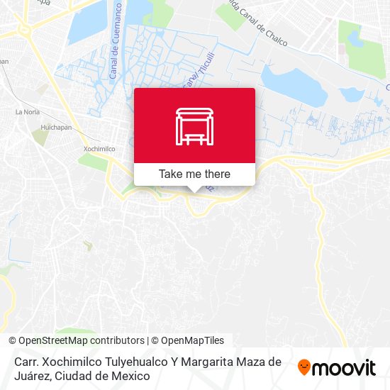 Carr. Xochimilco Tulyehualco Y Margarita Maza de Juárez map