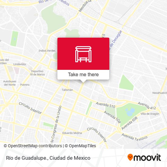 Mapa de Río de Guadalupe.