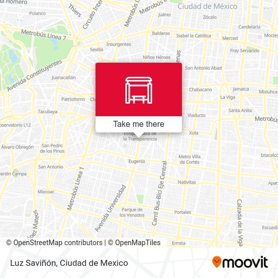 Luz Saviñón map