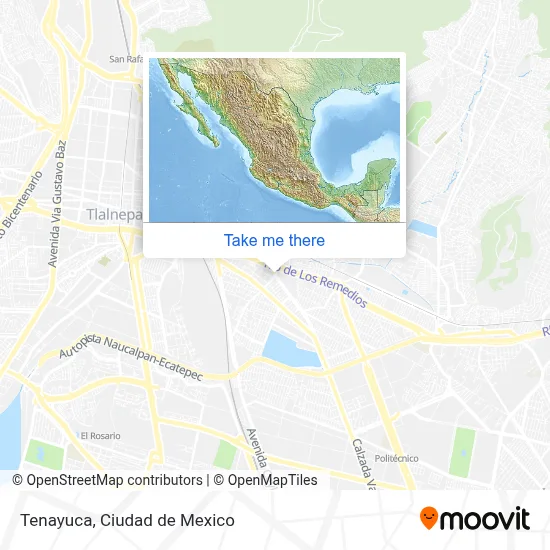 Tenayuca map