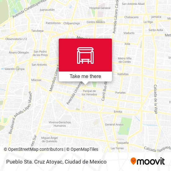 Pueblo Sta. Cruz Atoyac map