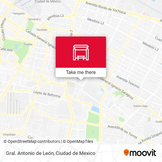 Gral. Antonio de León map