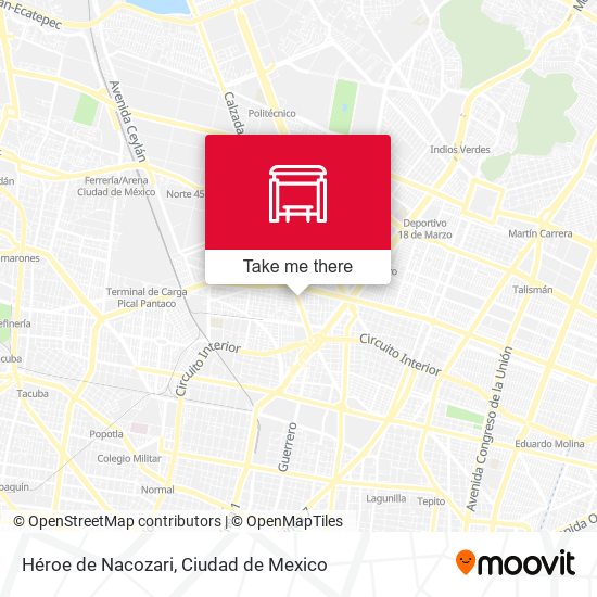 Mapa de Héroe de Nacozari