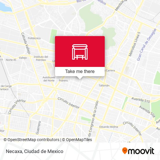 Mapa de Necaxa