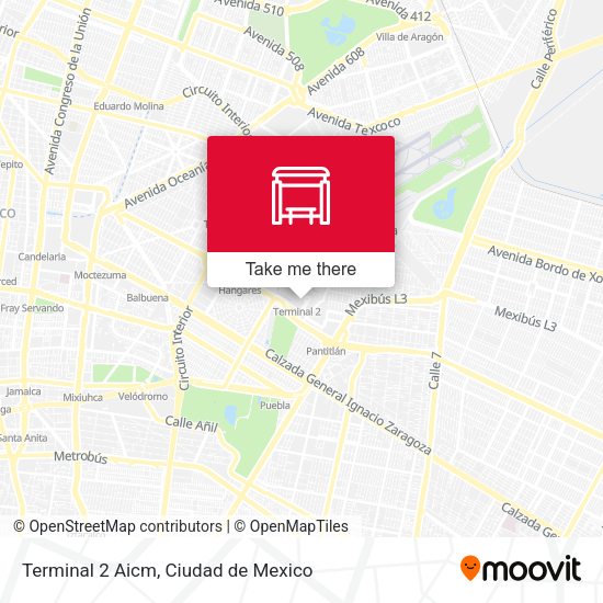 Mapa de Terminal 2 Aicm