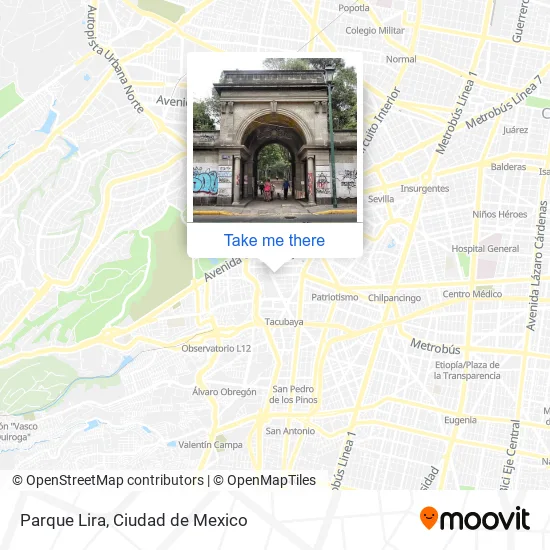 Parque Lira map