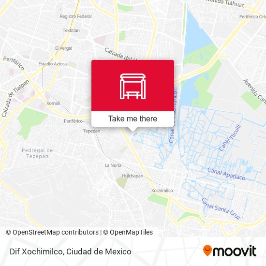 Mapa de Dif Xochimilco