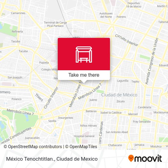 México Tenochtitlan. map
