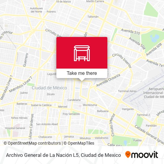 Archivo General de La Nación L5 map